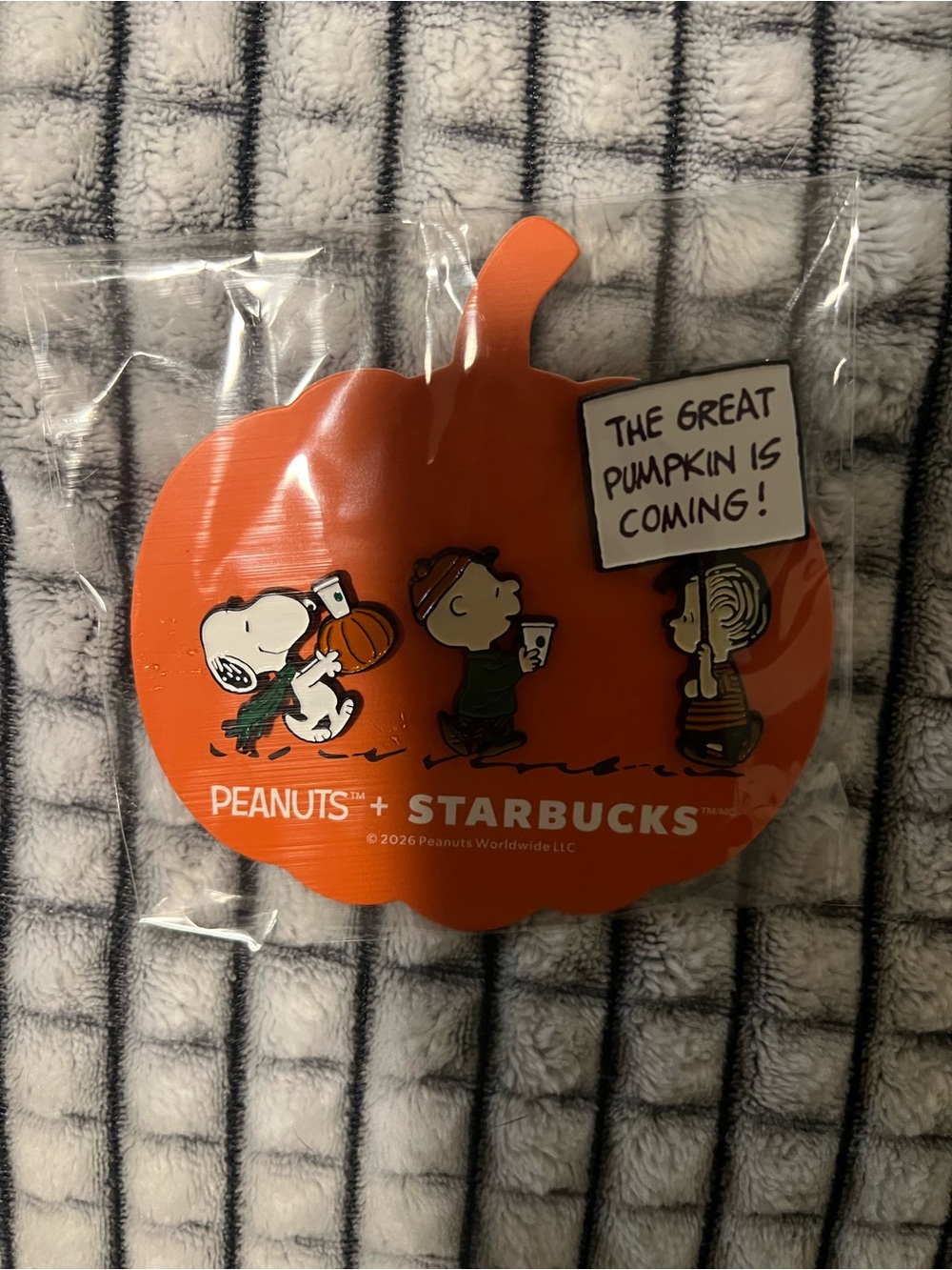 Starbucks x Peanuts Orange Pumpkin Pin Set
